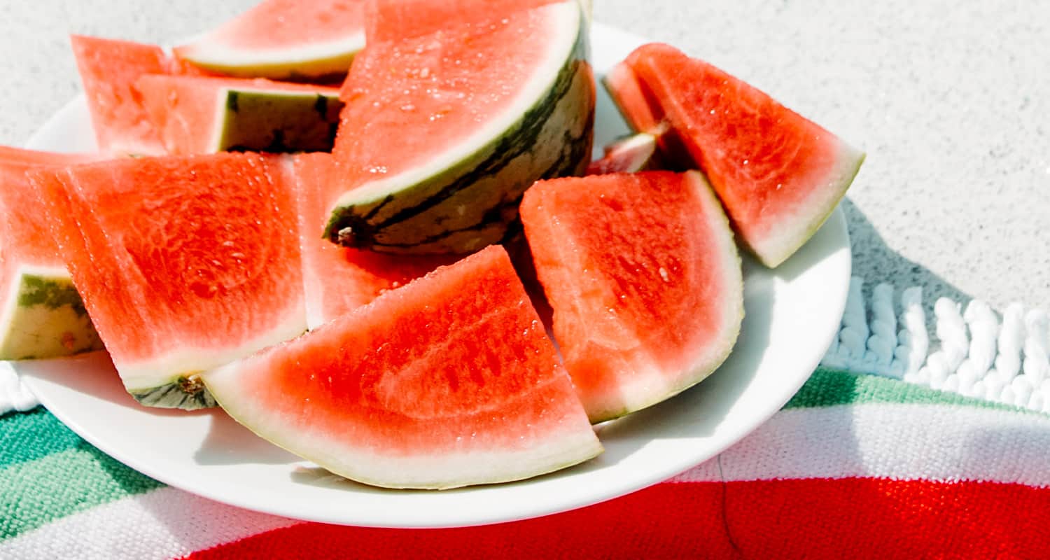 pieces of cut watermelon